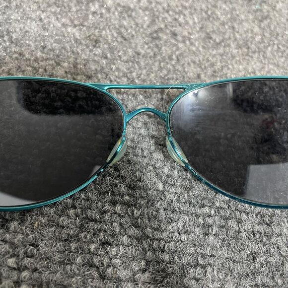 Oakley Gwen Sunglasses Womens 59mm Teal Aviator Metal Gray Lenses OO4068-08 main image 11